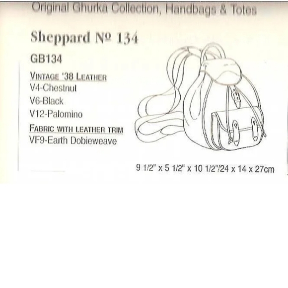 Marley Hogson 134 Ghurka chestnut Shepherd backpack vintage main image 7